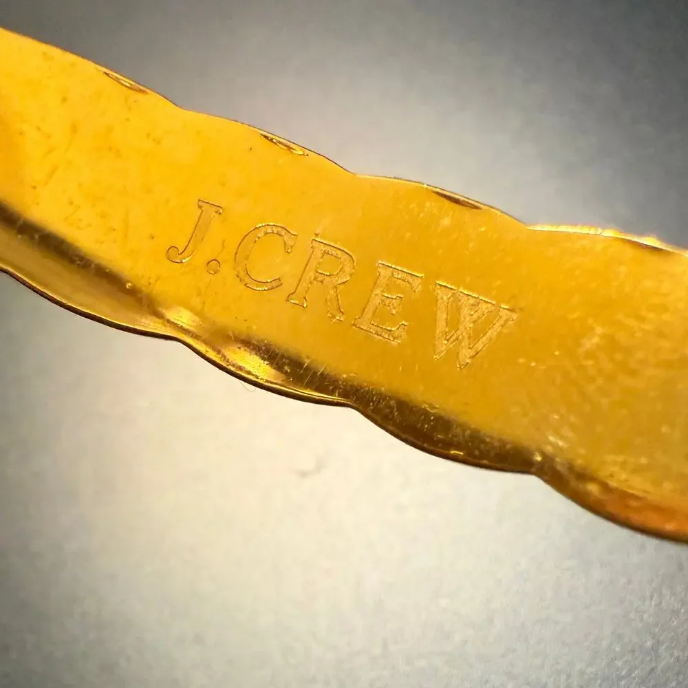 J. Crew Gold Tone Woven Bangle Bracelet